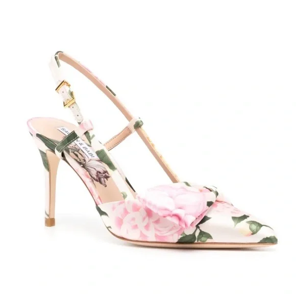 Sachin & Babi Lenox Obi-Bow Slingback in Pink Lemonade Bouquet - Picture 5 of 8